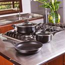 Bateria de Cocina 5 Piezas Acero inoxidable Antiadherente Negro