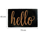 Limpiapies Hello Dark 45X75 Cm Pvc Multicolor