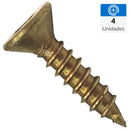 Tornillo Tirafondo Madera 1/2 2.5 mm 4 unidad(es)
