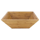 Panera Bambu Cuadrada 28x5 cm Cafe