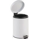 Set de 2 Basureros Metal 5 litros Blanco