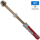 Kit Sanitarios con Tarugo Duopower 8mm + Tornillos 70mm 2 unidades