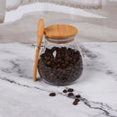 Frasco con Cuchara Bambu Vidrio 470 ml
