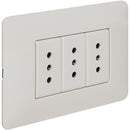 Tomacorriente Triple Armado 10A Blanco