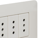 Tomacorriente Triple Armado 10A Blanco