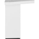 Pata cuadrada abs blanco 40x100 mm