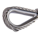 Guardacabo Para Cable 1/82 Acero Inoxidable 316 2 Unidades