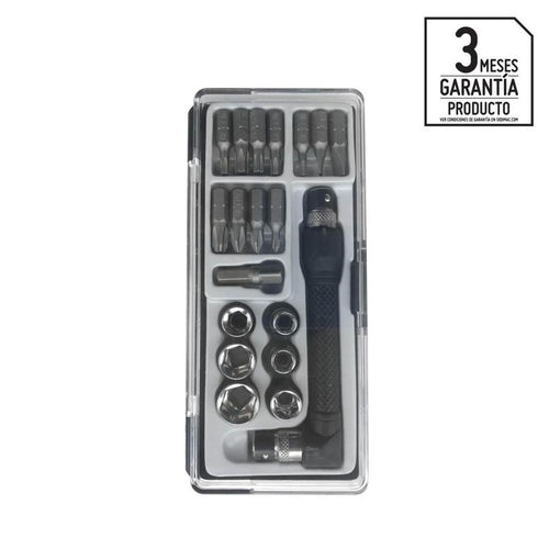 Set atornilladores puntas dados 19p pt.