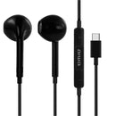 Audifonos cable type C negro AW-TC113n