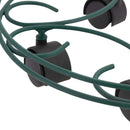 Portamacetero Circular Metalico 37 Cm Con Ruedas Decorativo