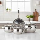 Bateria De Cocina 7 Piezas Acero Inoxidable Ace Plateado