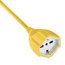 Extension Electrica Shuko 16A 4 Toma(S) 10 M Amarillo