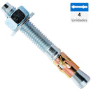 Perno anclaje 1/4 x 3 3/4 4 unidades