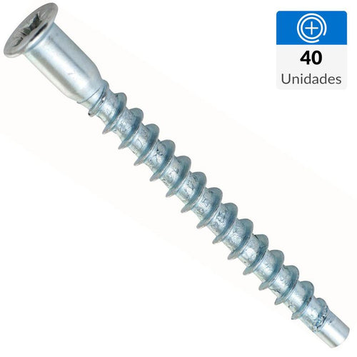 Tornillo Soberbio 3/16x11/2 40un.