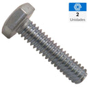 Perno Hexagonal G2 3/8 x 1 zincado bronce 2 unidades