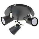 Barra Led Aurus 3 Luces Metal Negro