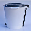 Papelero De Baño 12 Litros Plastico Gris Grafito