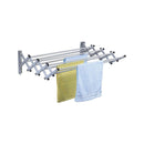 Tendedero de Ropa Muro Aluminio 86x61x22 cm Blanco