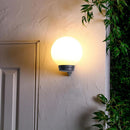 Farol de muro 60 W negro.