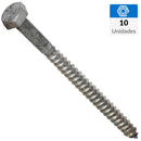Tornillo Tirafondo Madera 3-1/2 1/4 10 unidad(es)