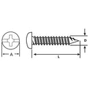 Tornillo Roscalata Metal 3/8 3.5 mm 5 unidad(es).
