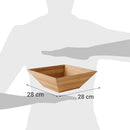 Panera Bambu Cuadrada 28x5 cm Cafe