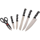 Set Cuchillo Cocinero 6 Unidades 20 Cm Acero Inoxidable