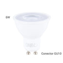 Pack 10 Ampolletas Led 6 W Gu10 550 Lm Luz Fria