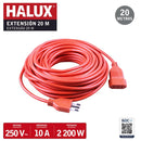 Extension 1 Toma(S) 20 M Naranja