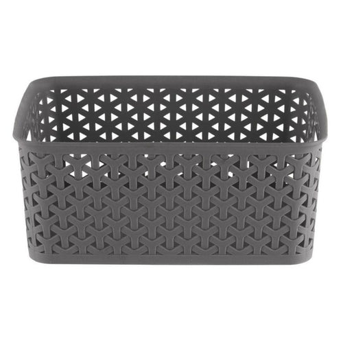 Canasto Ratan 19.5X10.5X25 Cm 4 L Gris