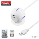 Alargador Esfera + 2 Usb 3 Toma(S) 2 M Blanco