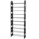 Zapatera Metal 10 Nivel(es) 154x63x20 cm Negro