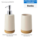 Dispensador De Jabon Bambu Beige