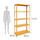 Estante Metal 5 Nivel(Es) 90X172X30 Cm Mango