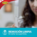 Gancho para Bano con Tiras Impermeables Mediano Blanco