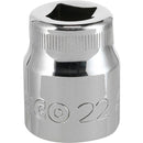 Dado poligonal 1/2x22 mm acero
