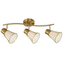Foco Interior Direccional Norton 3 Luces Blanco Bronce