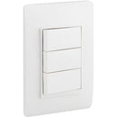 Interruptor conmutador triple 9/24 10 A Luzica Blanco
