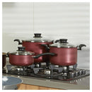 Olla de Aluminio 18 cm 2 Lts Rojo
