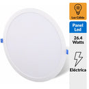 Panel Led Empotrado Circular Blanco 24W Luz Calida