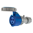 Enchufe industrial hembra volante IP67, 16A, 220V, 2P+T