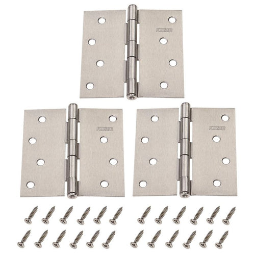 Pack 3 Unidades Bisagra 4x4'' Plata
