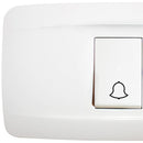 Interruptor Pulsador 10 A Blanco