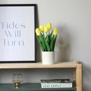 Planta Artificial Tulipan 36 cm Amarillo