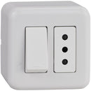 Interruptor simple 9/12 16 A blanco