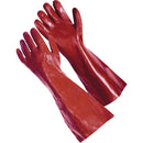 Guante De Pvc Talla Unica Rojo