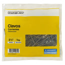 Clavo corriente 2 1/2 bolsa 1 kg