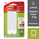 Tiras Para Colgar Cuadros 9 Kg, Blancas, 4 Pares