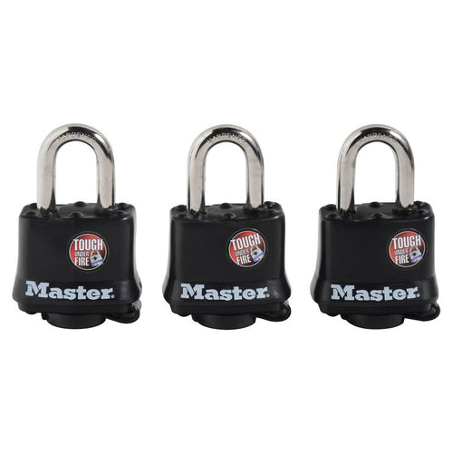Set 3 x 2 candados para intemperie 40mm