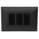 Tomacorriente Triplex 10 A Noir